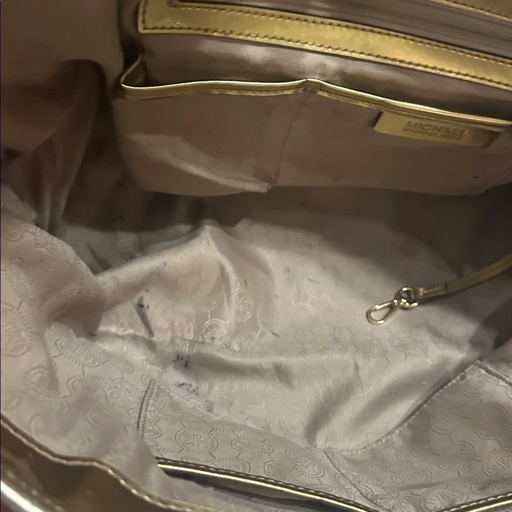 Michael Kors flower perforated travel tote